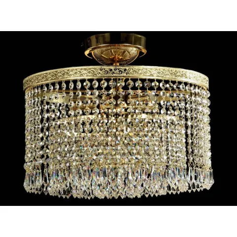 Plafoniera Cristale, Drum, Bohemia, E14, LW010004060100G, Crystal