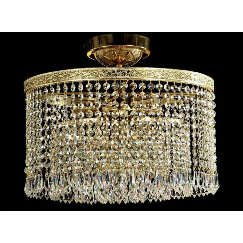 Plafoniera Cristale, Drum, Bohemia, E14, LW010004060100G, Crystal