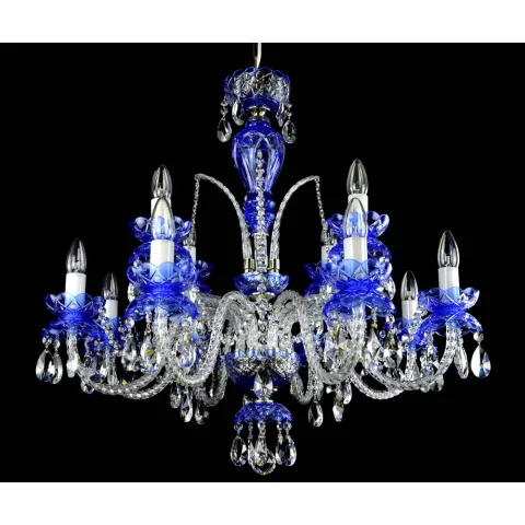 Candelabru Cristale, Colorat, Bohemia, E14, LW010102122100Gcolor, Crystal