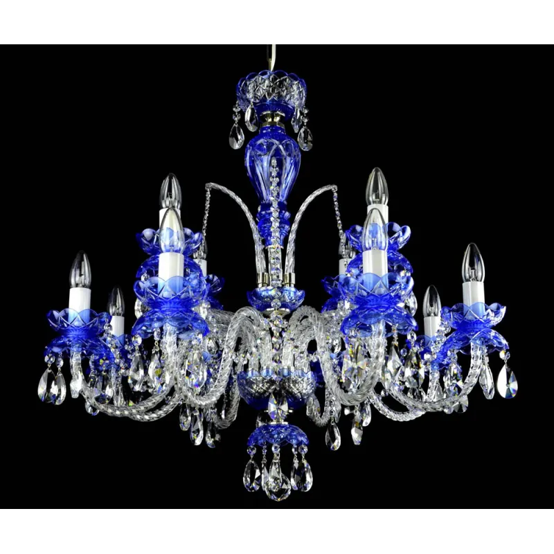 Candelabru Cristale, Colorat, Bohemia, E14, LW010102122100Gcolor, Crystal