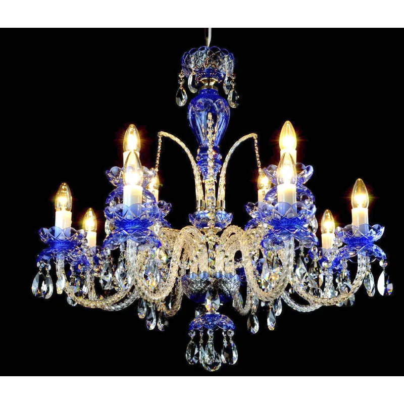 Candelabru Cristale, Colorat, Bohemia, E14, LW010102122100Gcolor, Crystal