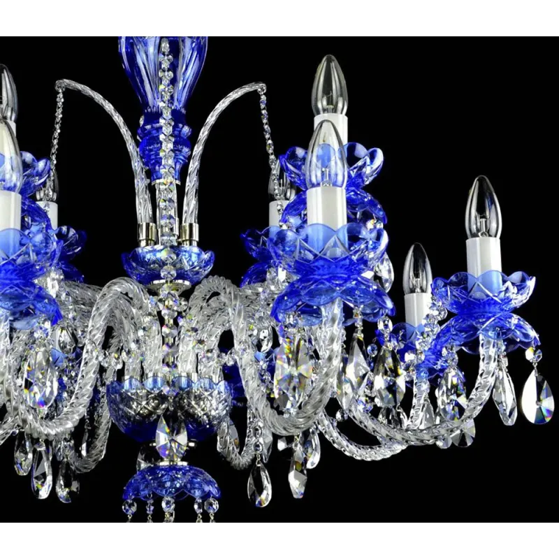 Candelabru Cristale, Colorat, Bohemia, E14, LW010102122100Gcolor, Crystal