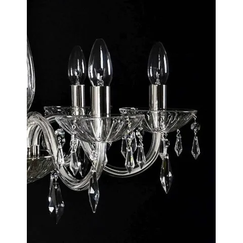 Candelabru Cristale, Modern, Bohemia, E14, LW010119061100G, Crystal