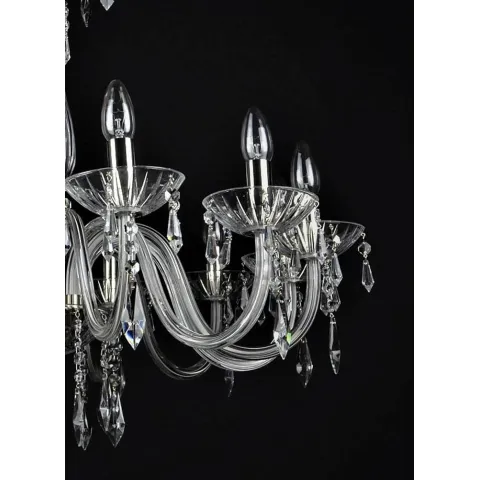 Candelabru Cristale, Modern, Bohemia, E14, LW010119121100G, Crystal