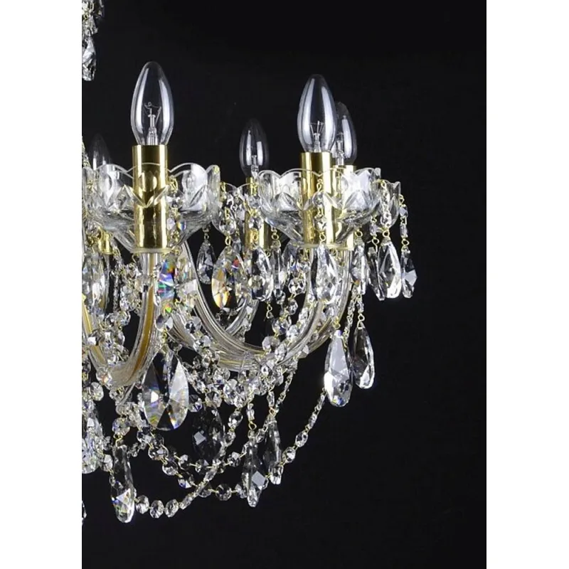 Candelabru Cristale, Sticla, Bohemia, E14, LW010121102200G, Crystal