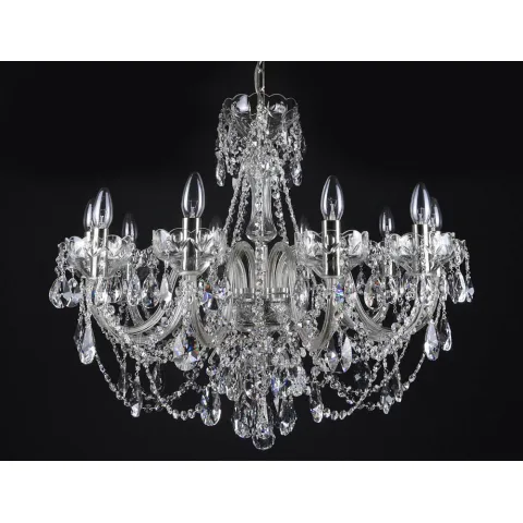 Candelabru Cristale, Sticla, Bohemia, E14, LW010121102200G, Crystal