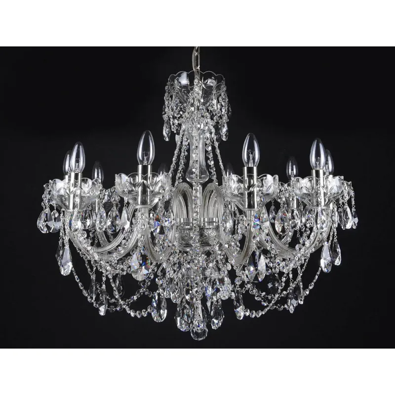 Candelabru Cristale, Sticla, Bohemia, E14, LW010121102200G, Crystal