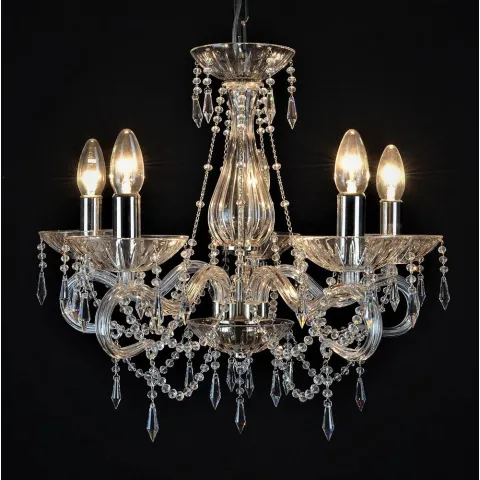 Candelabru Cristale, Bohemia, E14, LW010126051100G, Crystal