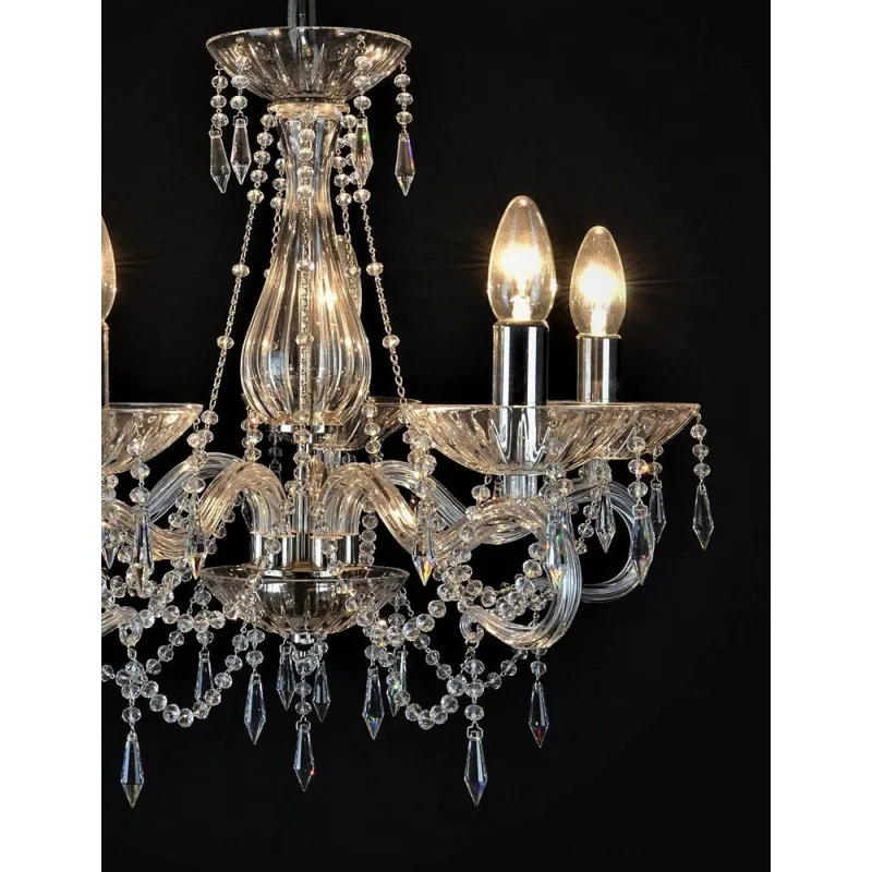 Candelabru Cristale, Bohemia, E14, LW010126051100G, Crystal