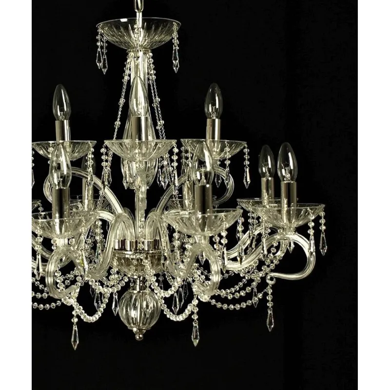 Candelabru Cristale, Modern, Bohemia, E14, LW010126121100G, Crystal