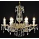 Candelabru Cristale, Sticla, Bohemia, E14, LW010142062100G, Crystal