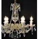 Candelabru Cristale, Sticla, Bohemia, E14, LW010142062100G, Crystal