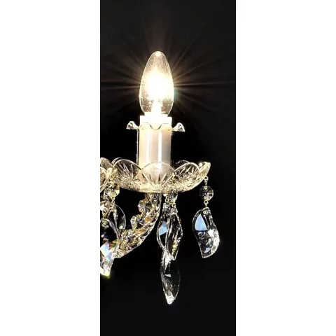 Candelabru Cristale, Sticla, Bohemia, E14, LW010142062100G, Crystal