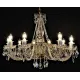 Candelabru Cristale, Sticla, Bohemia, E14, LW010142102100G, Crystal