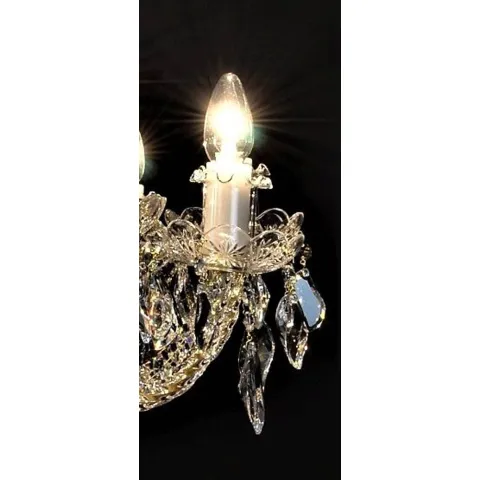 Candelabru Cristale, Sticla, Bohemia, E14, LW010142102100G, Crystal