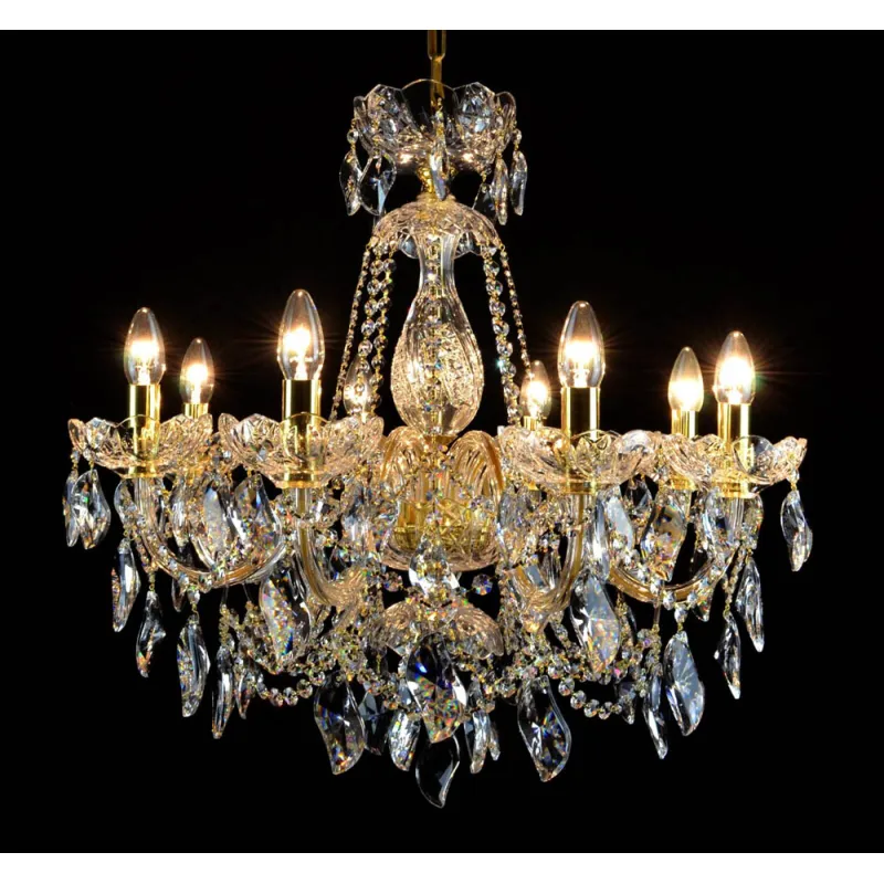 Candelabru Cristale, Sticla, Bohemia, E14, LW010146082100G, Crystal