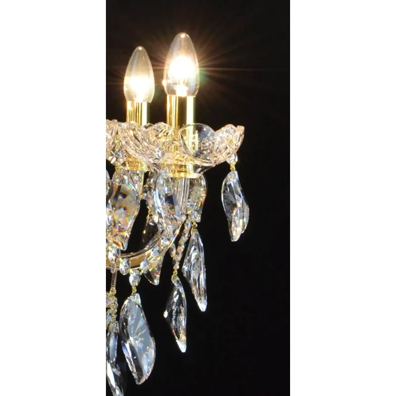 Candelabru Cristale, Sticla, Bohemia, E14, LW010146082100G, Crystal