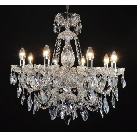 Candelabru Cristale, Sticla, Bohemia, E14, LW010146082100G, Crystal