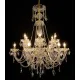 Candelabru Cristale, Sticla, Bohemia, E14, LW010146122100G, Crystal