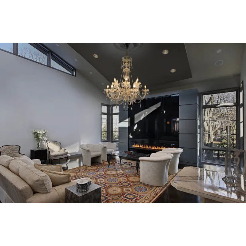 Candelabru Cristale, Sticla, Bohemia, E14, LW010146122100G, Crystal