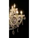 Candelabru Cristale, Sticla, Bohemia, E14, LW010146122100G, Crystal