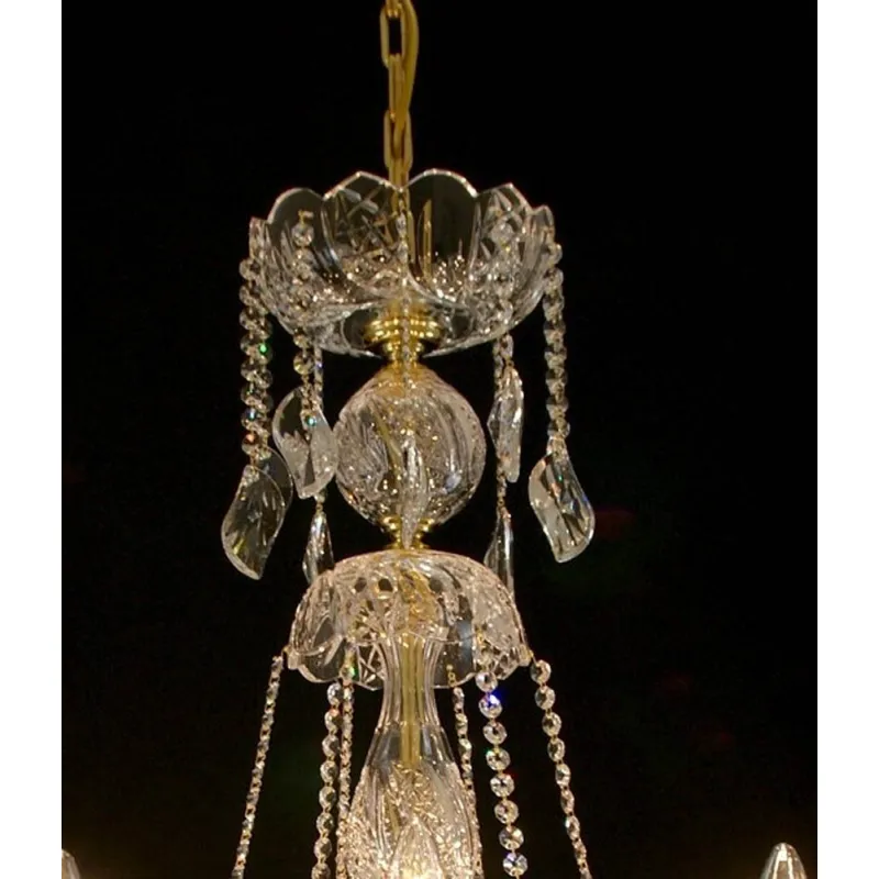 Candelabru Cristale, Sticla, Bohemia, E14, LW010146122100G, Crystal