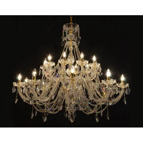 Candelabru Cristale, Sticla, Bohemia, E14, LW010146202100G, Crystal