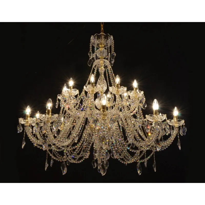 Candelabru Cristale, Sticla, Bohemia, E14, LW010146202100G, Crystal