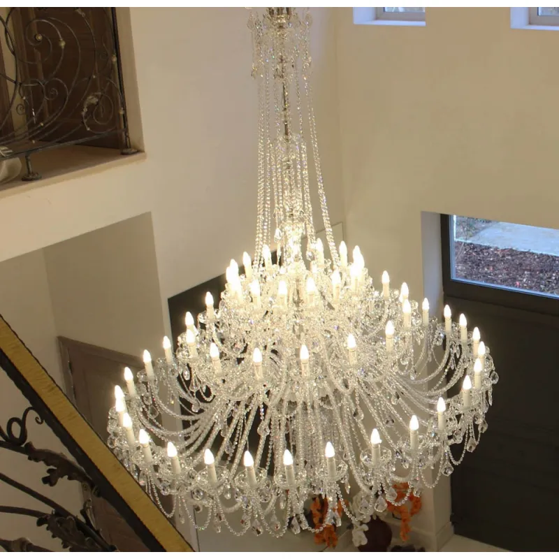 Candelabru Cristale, Bohemia, E14, LW010147602201Ni, Crystal