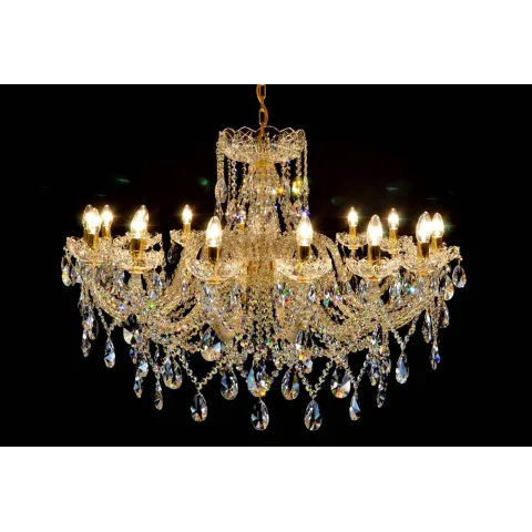 Candelabru Cristale, Sticla, Bohemia, E14, LW010149162100G, Crystal