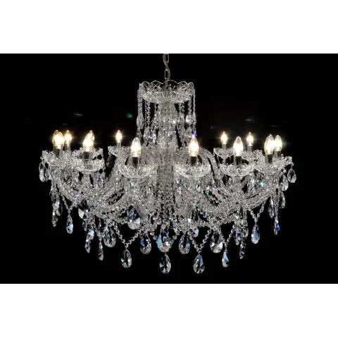 Candelabru Cristale, Sticla, Bohemia, E14, LW010149162100G, Crystal