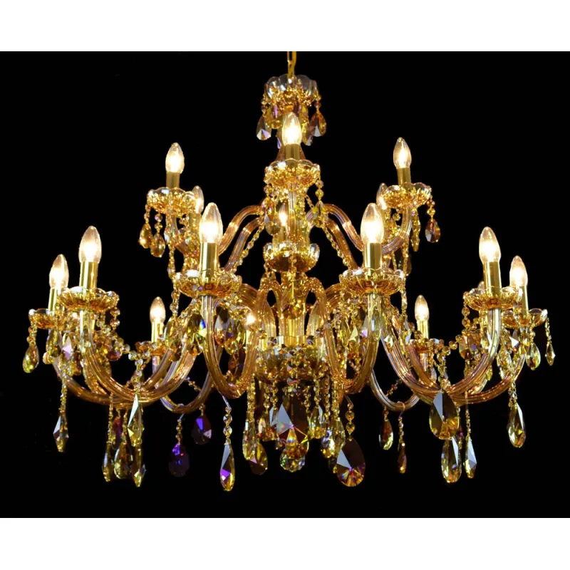 Candelabru Cristale, Colorat, Bohemia, E14, LW010167181100G, Crystal