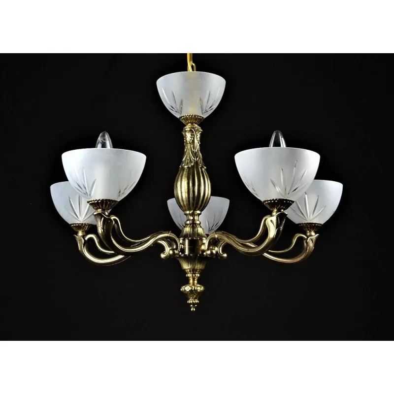 Candelabru Alama, Cristale, Bohemia, E14, LW010214051200G, Crystal