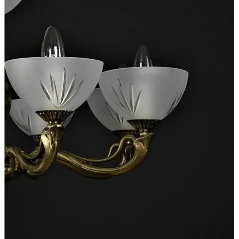 Candelabru Alama, Cristale, Bohemia, E14, LW010214081200G, Crystal