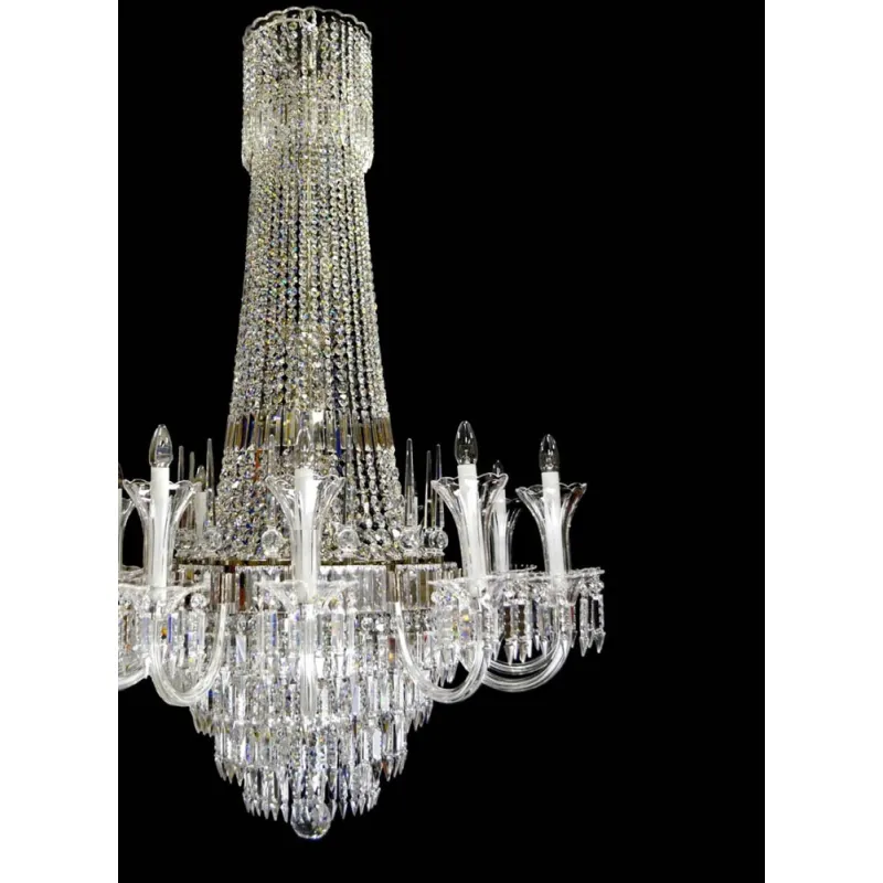 Candelabru Cristale, lux, Bohemia, E14, LW010304220101Ni, Crystal