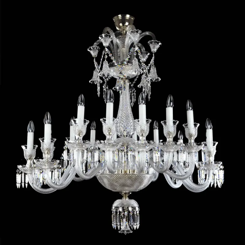 Candelabru Cristale, lux, Bohemia, E14, LW010308161100G, Crystal