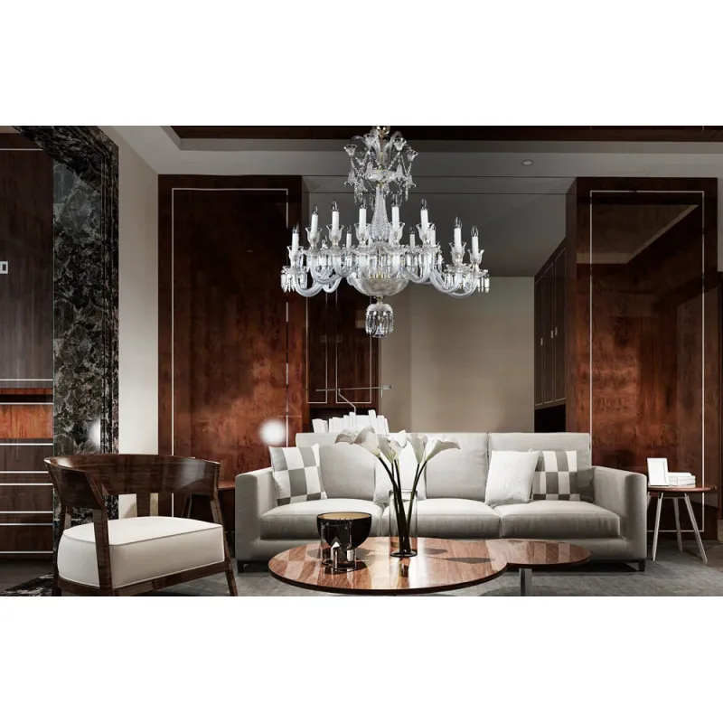 Candelabru Cristale, lux, Bohemia, E14, LW010308161100G, Crystal