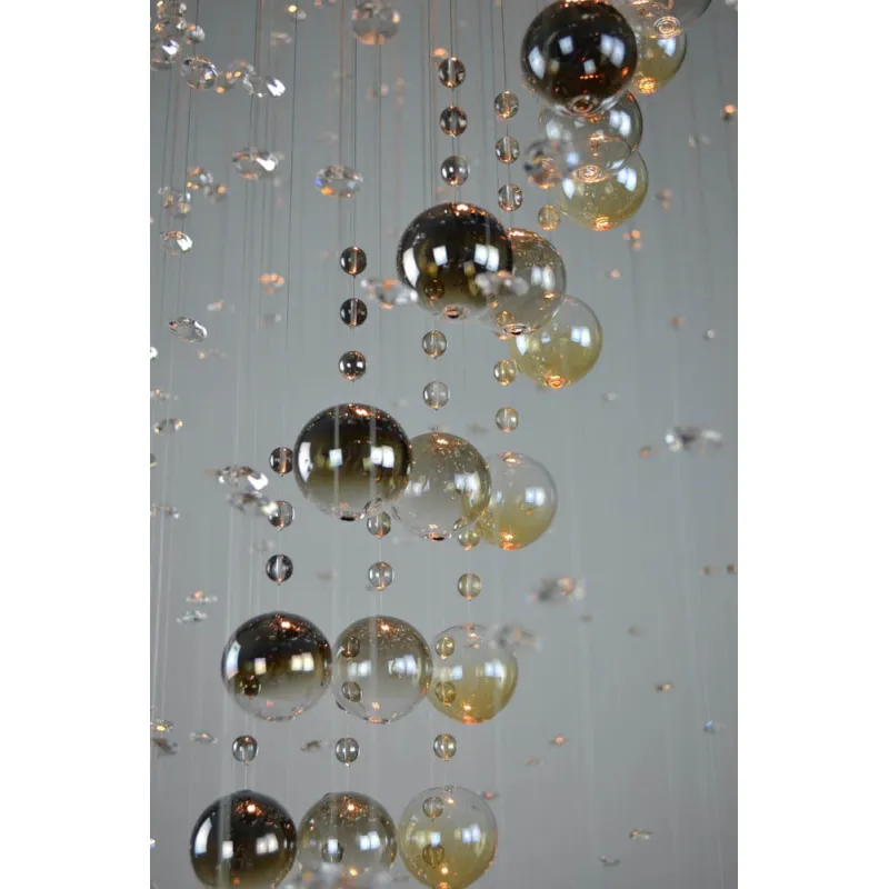 Plafoniera Cristale, spiral, Bohemia, GU10, LW010316040201, Crystal