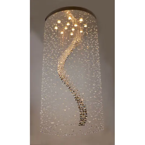 Plafoniera Cristale, spiral, Bohemia, GU10, LW010316120101, Crystal