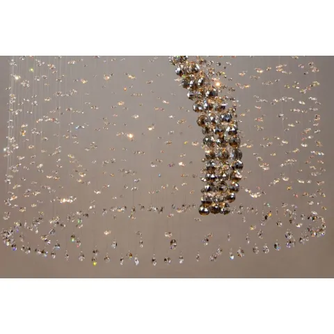 Plafoniera Cristale, spiral, Bohemia, GU10, LW010316120101, Crystal