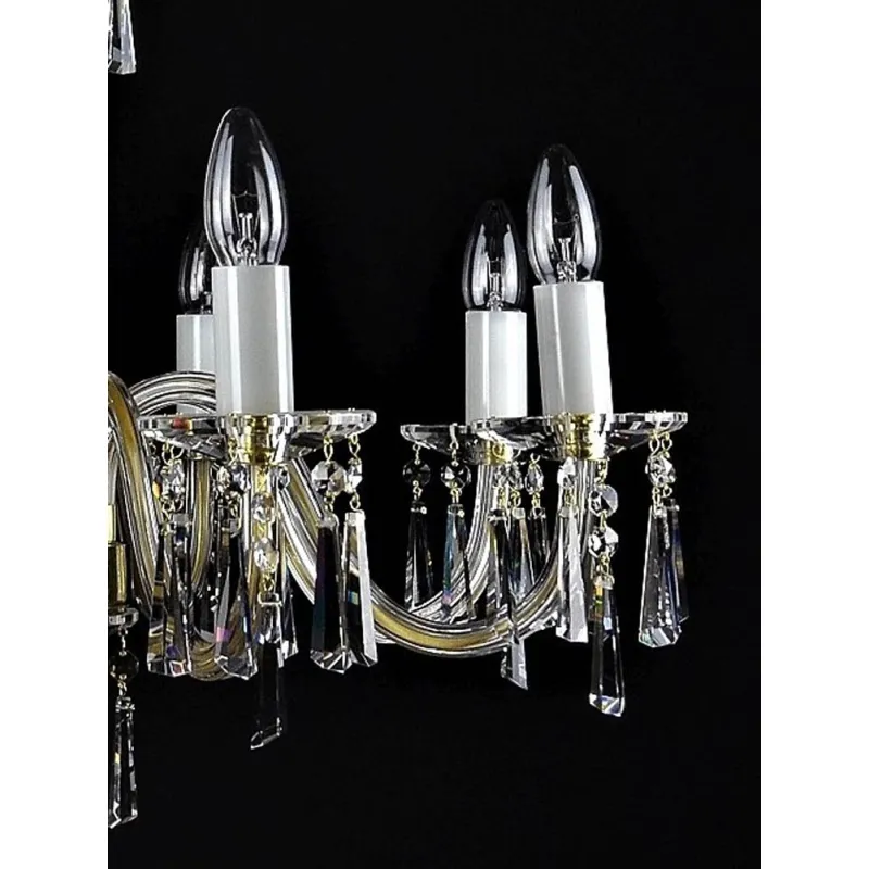 Candelabru Cristale, Bohemia, E14, LW010507080100G, Crystal
