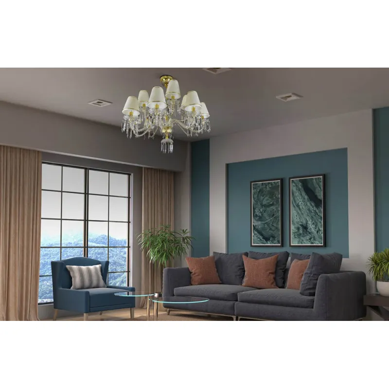 Candelabru Cristale, lux, Bohemia, E14, LW010511121200G, Crystal