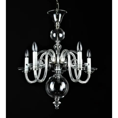Candelabru Cristale, Sticla, Bohemia, E14, LW010513050100G, Crystal