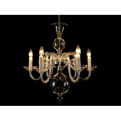 Candelabru Cristale, Sticla, Bohemia, E14, LW010513060100G, Crystal
