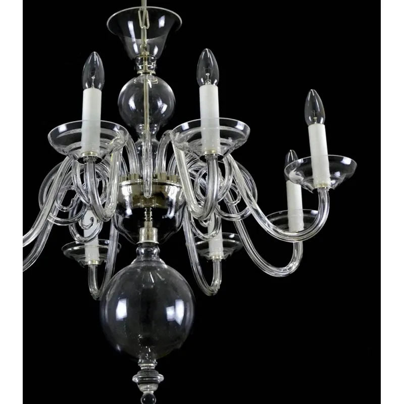 Candelabru Cristale, Sticla, Bohemia, E14, LW010513080100G, Crystal