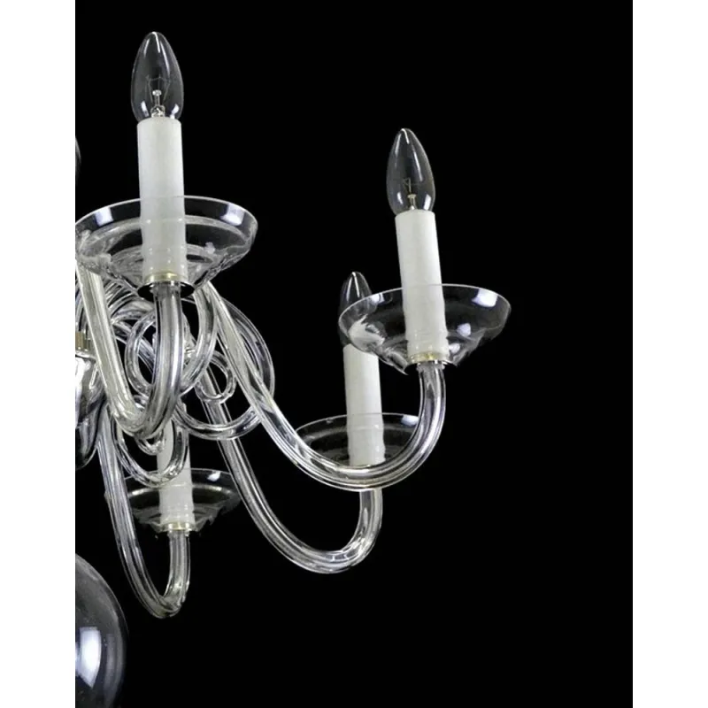 Candelabru Cristale, Sticla, Bohemia, E14, LW010513080100G, Crystal
