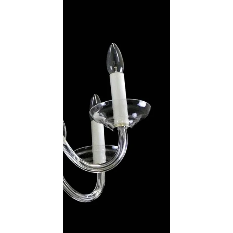 Candelabru Cristale, Sticla, Bohemia, E14, LW010513080100G, Crystal