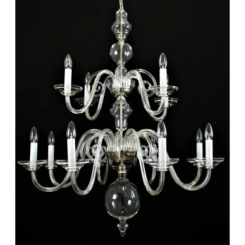 Candelabru Cristale, Sticla, Bohemia, E14, LW010513120100G, Crystal