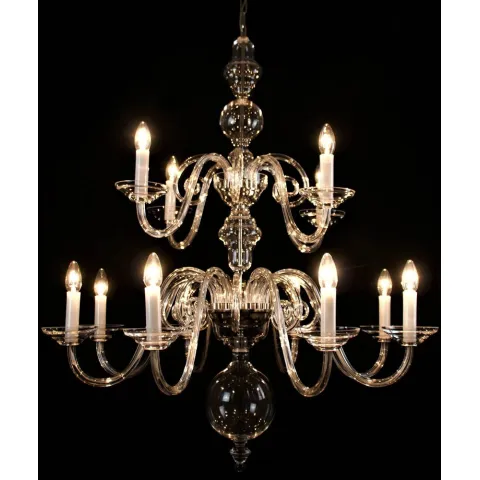 Candelabru Cristale, Sticla, Bohemia, E14, LW010513120100G, Crystal