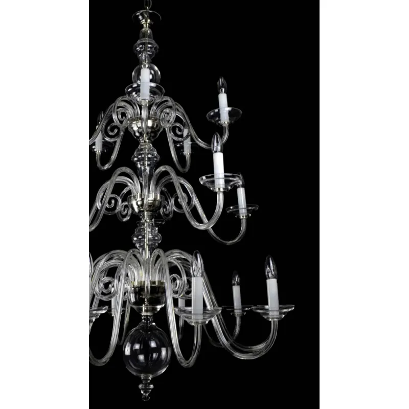 Candelabru Cristale, Sticla, Bohemia, E14, LW010513200100G, Crystal